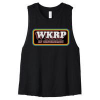 WKRP In Cincinnati First Annual WKRP Thanksgiving Day Turkey Drop Women's Racerback Cropped Tank