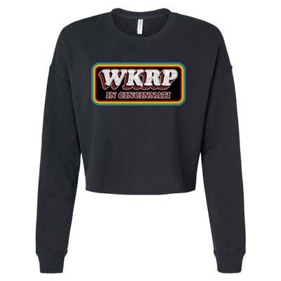 WKRP In Cincinnati First Annual WKRP Thanksgiving Day Turkey Drop Cropped Pullover Crew