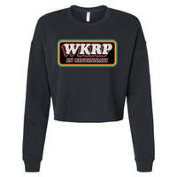 WKRP In Cincinnati First Annual WKRP Thanksgiving Day Turkey Drop Cropped Pullover Crew