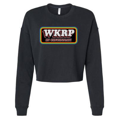 WKRP In Cincinnati First Annual WKRP Thanksgiving Day Turkey Drop Cropped Pullover Crew