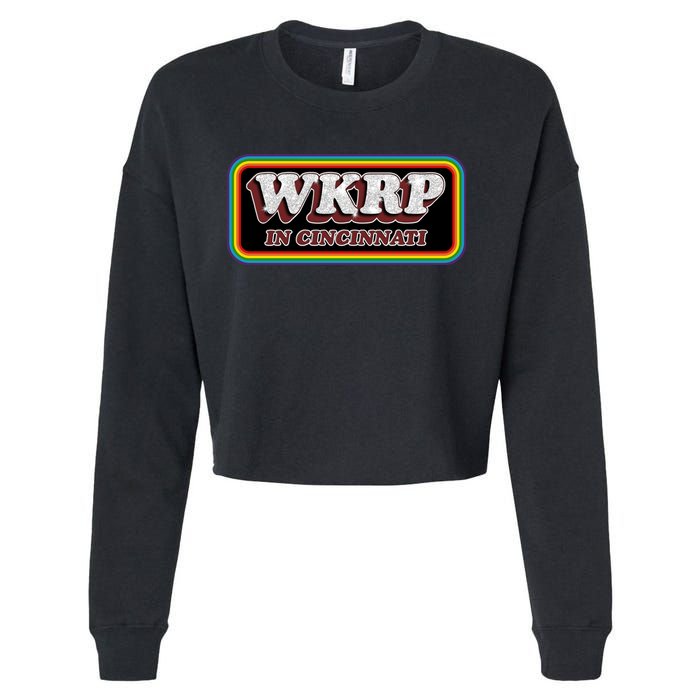 WKRP In Cincinnati First Annual WKRP Thanksgiving Day Turkey Drop Cropped Pullover Crew