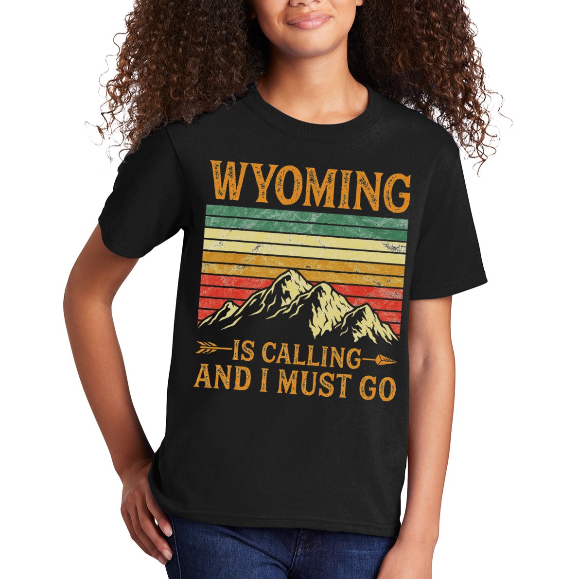 Wyoming Is Calling And I Must Go Kids T-Shirt