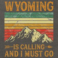 Wyoming Is Calling And I Must Go Cotton Canvas Backpack