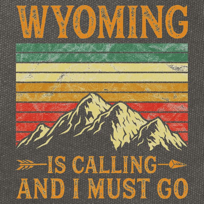 Wyoming Is Calling And I Must Go Cotton Canvas Backpack