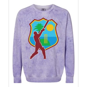 West Indies Cricket West Indies Flag Colorblast Crewneck Sweatshirt