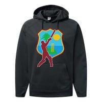 West Indies Cricket West Indies Flag Performance Fleece Hoodie