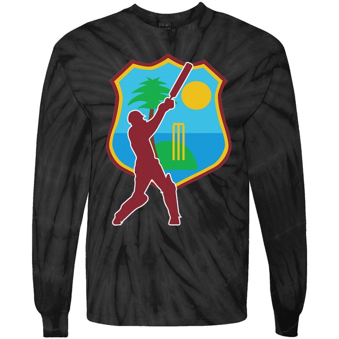 West Indies Cricket West Indies Flag Tie-Dye Long Sleeve Shirt