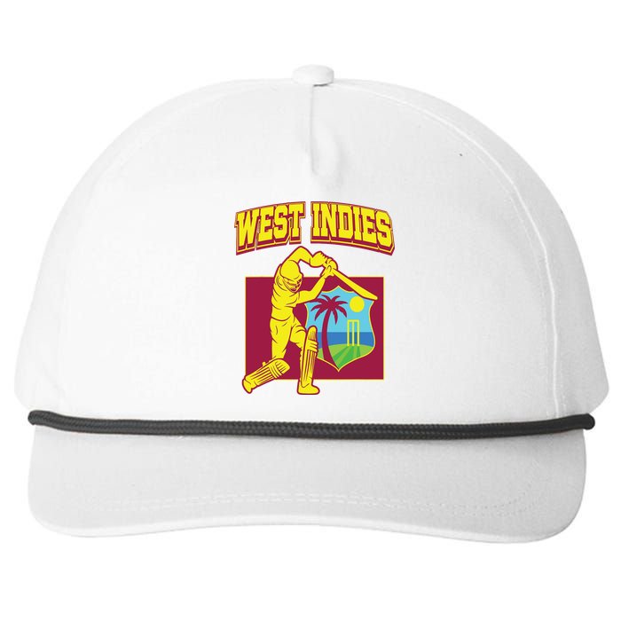 West Indies Cricket 2024 Jersey Cool Windies Cricket Snapback Five-Panel Rope Hat