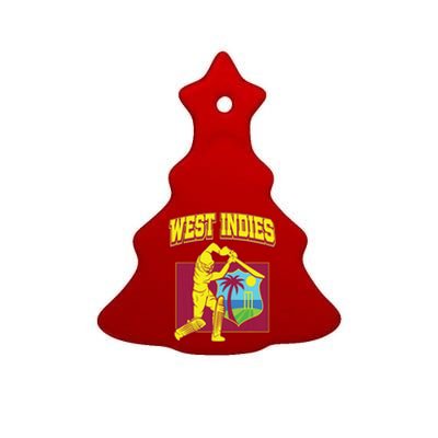 West Indies Cricket 2024 Jersey Cool Windies Cricket Ceramic Tree Ornament