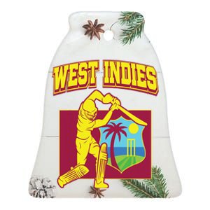 West Indies Cricket 2024 Jersey Cool Windies Cricket Ceramic Bell Ornament