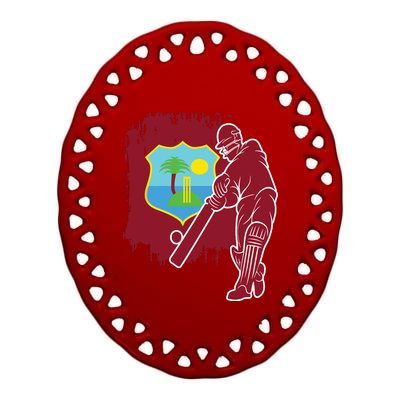 West Indies Cricket 2024 Jersey Cool T20 Cricket Windies Ceramic Oval Ornament