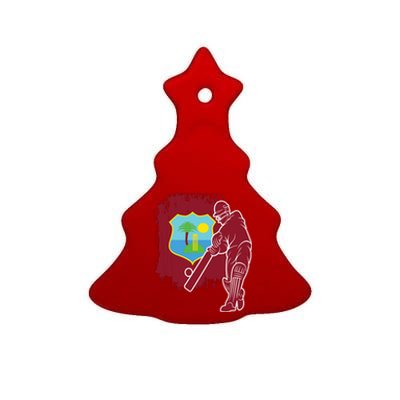 West Indies Cricket 2024 Jersey Cool T20 Cricket Windies Ceramic Tree Ornament