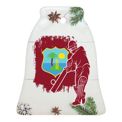 West Indies Cricket 2024 Jersey Cool T20 Cricket Windies Ceramic Bell Ornament