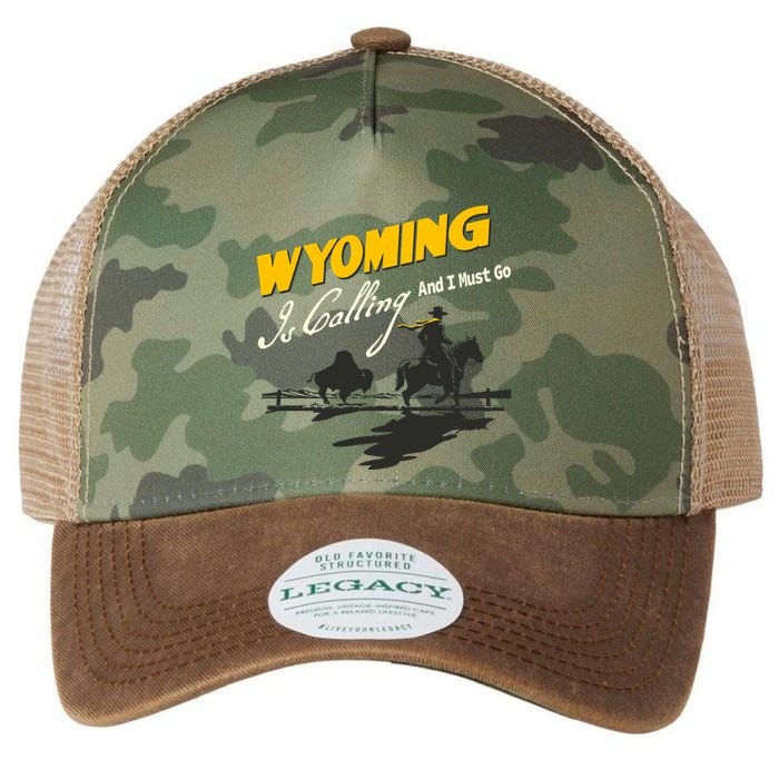 Wyoming Is Calling And I Must Go Legacy Tie Dye Trucker Hat