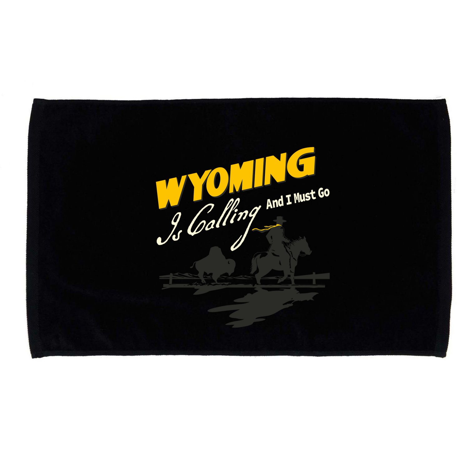 Wyoming Is Calling And I Must Go Microfiber Hand Towel