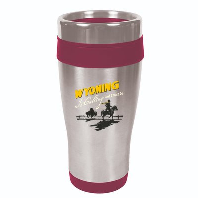 Wyoming Is Calling And I Must Go 16oz Travel Tumbler