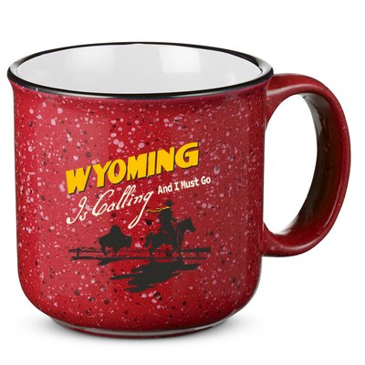 Wyoming Is Calling And I Must Go 15oz Campfire Ceramic Mug