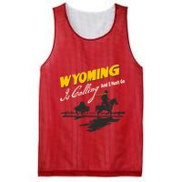 Wyoming Is Calling And I Must Go Mesh Reversible Basketball Jersey Tank