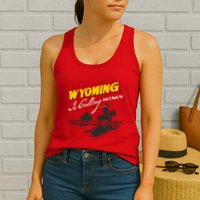 Wyoming Is Calling And I Must Go Womens Tank Top