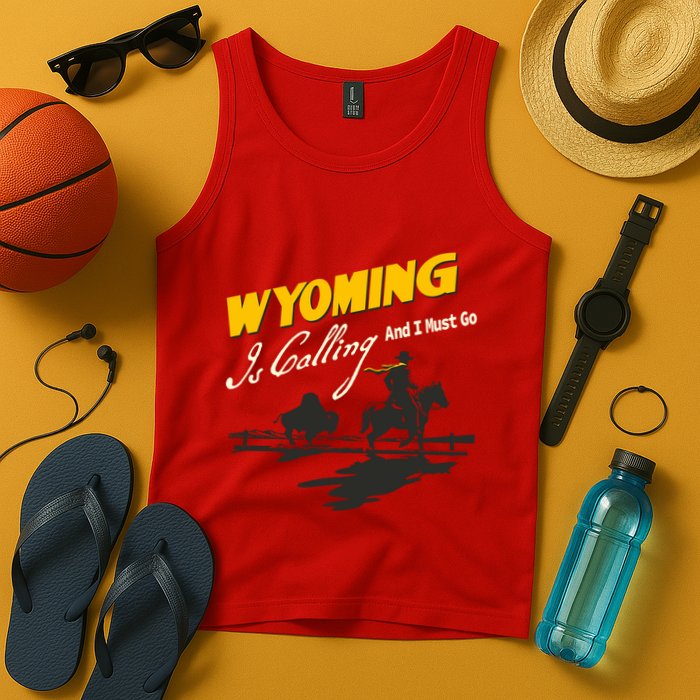 Wyoming Is Calling And I Must Go Tank Top