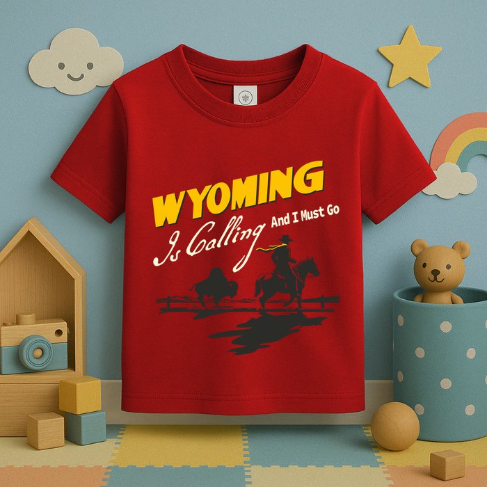 Wyoming Is Calling And I Must Go Toddler T-Shirt