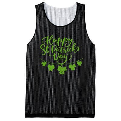 Women Irish Culture Shamrock Happy St. Patricks Day Mesh Reversible Basketball Jersey Tank