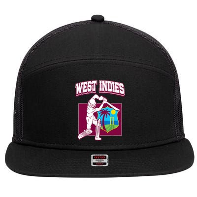 West Indies Cricket 2024 Jersey Cool Cricket Windies 7 Panel Mesh Trucker Snapback Hat