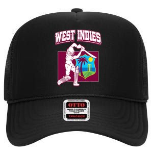 West Indies Cricket 2024 Jersey Cool Cricket Windies High Crown Mesh Back Trucker Hat