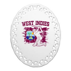 West Indies Cricket 2024 Jersey Cool Cricket Windies Ceramic Oval Ornament