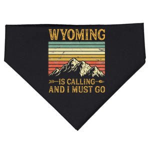 Wyoming Is Calling And I Must Go USA-Made Doggie Bandana