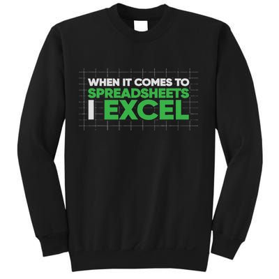 When It Comes To Spreadsheets I Excel Funny Accountant Gift Sweatshirt