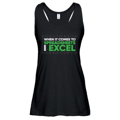 When It Comes To Spreadsheets I Excel Funny Accountant Gift Ladies Essential Flowy Tank