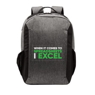 When It Comes To Spreadsheets I Excel Funny Accountant Gift Vector Backpack