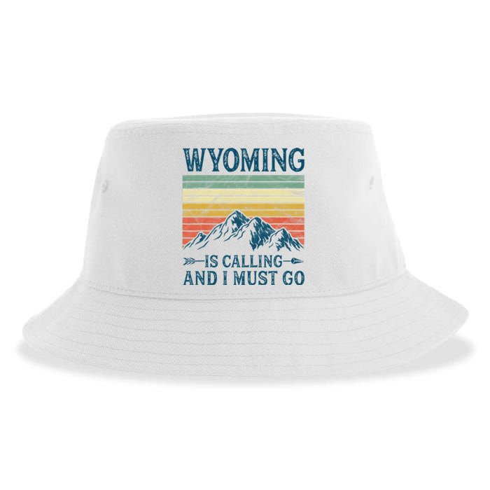 Wyoming Is Calling And I Must Go Sustainable Bucket Hat