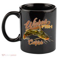 Wicked Fish Catfish Fishing 11oz C Handle Ceramic Mug