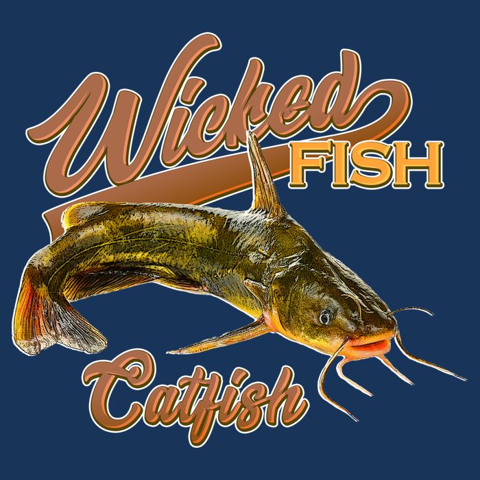 Wicked Fish Catfish Fishing Cool Comfort Performance Bucket Hat
