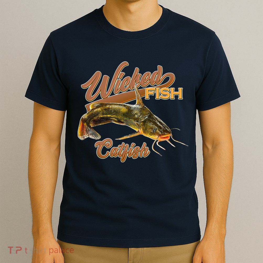 Wicked Fish Catfish Fishing T-Shirt