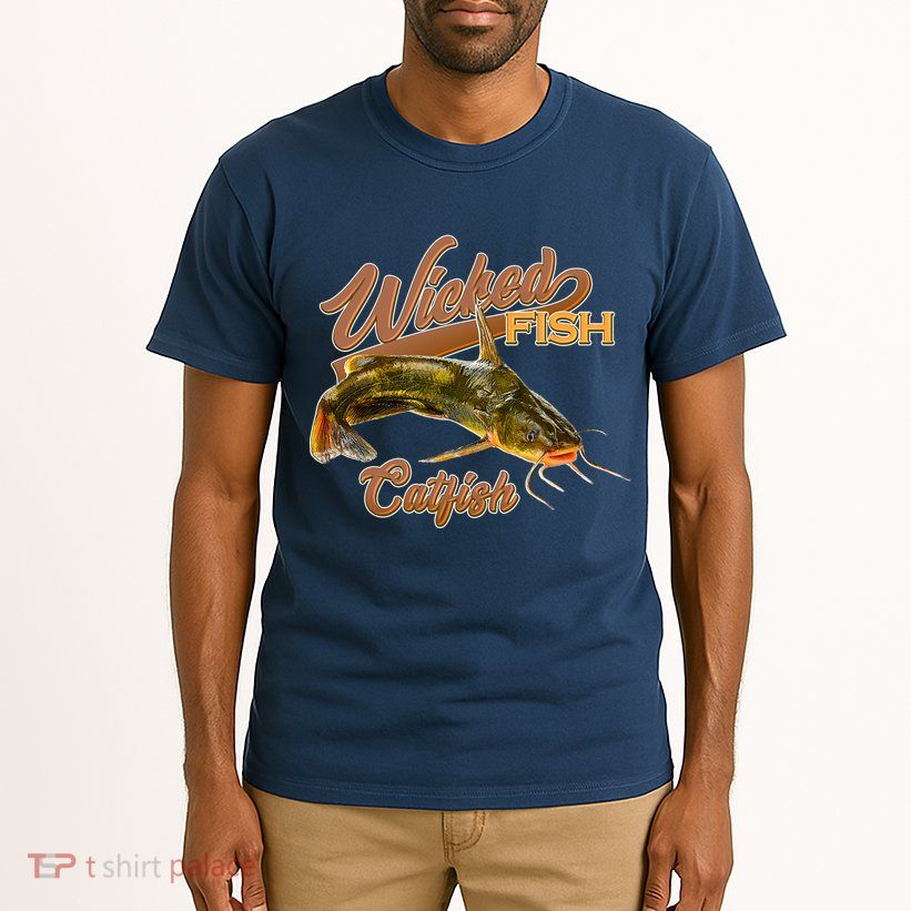 Wicked Fish Catfish Fishing Tall T-Shirt