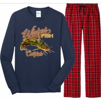 Wicked Fish Catfish Fishing Long Sleeve Pajama Set