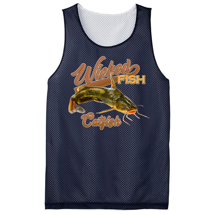 Wicked Fish Catfish Fishing Mesh Reversible Basketball Jersey Tank