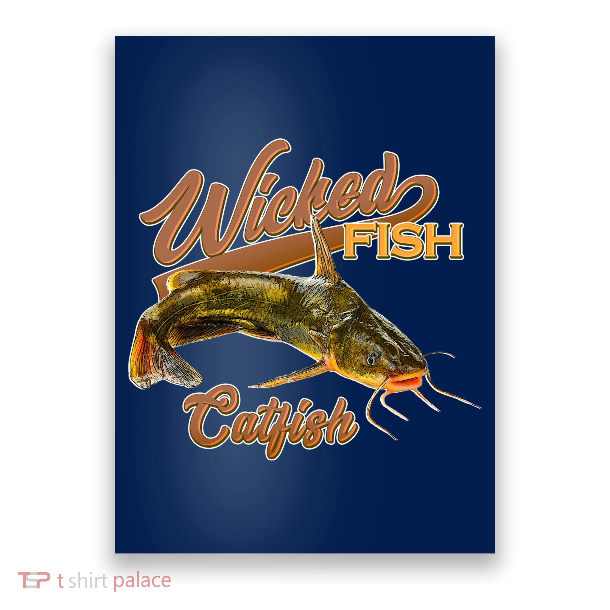 Wicked Fish Catfish Fishing Poster