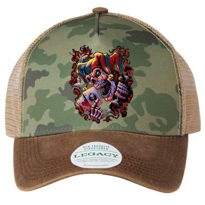 Wicked Skull Clown Jester Legacy Tie Dye Trucker Hat