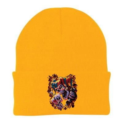 Wicked Skull Clown Jester Knit Cap Winter Beanie