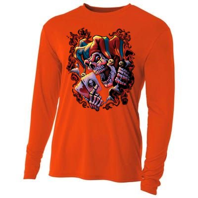 Wicked Skull Clown Jester Cooling Performance Long Sleeve Crew