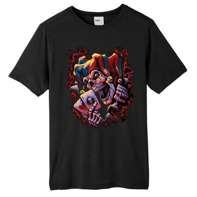 Wicked Skull Clown Jester Tall Fusion ChromaSoft Performance T-Shirt