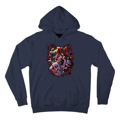 Wicked Skull Clown Jester Hoodie