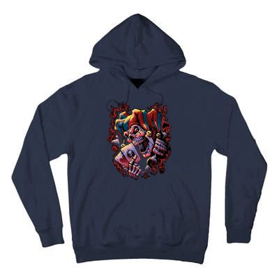 Wicked Skull Clown Jester Tall Hoodie