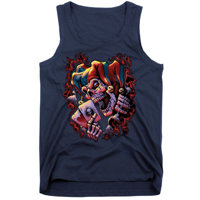 Wicked Skull Clown Jester Tank Top