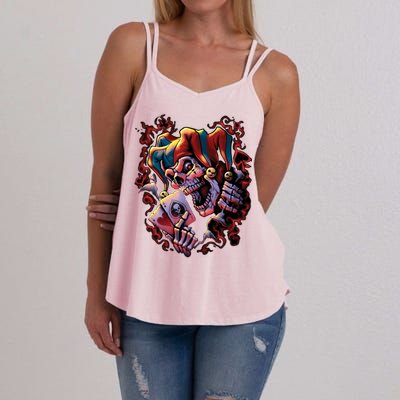 Wicked Skull Clown Jester Women's Strappy Tank