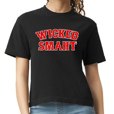 Wicked Smaht Smart Boston Massachusetts Comfort Colors Boxy T-Shirt